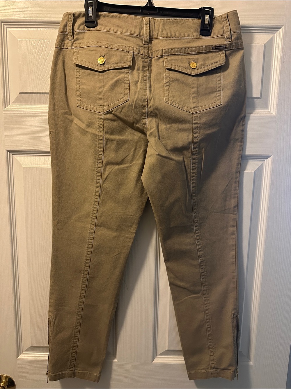 Women’s Michael Kors Cargo Style Tan Slim Jeans - Size 14